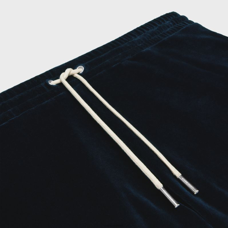 CELINE Mænd træningsbukser i fløjlsjersey F44FV2013 beklædning midnat/ecru