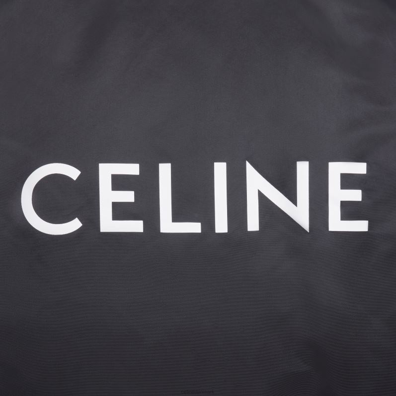 CELINE Mænd bomberjakke i nylon twill F44FV1829 beklædning sort