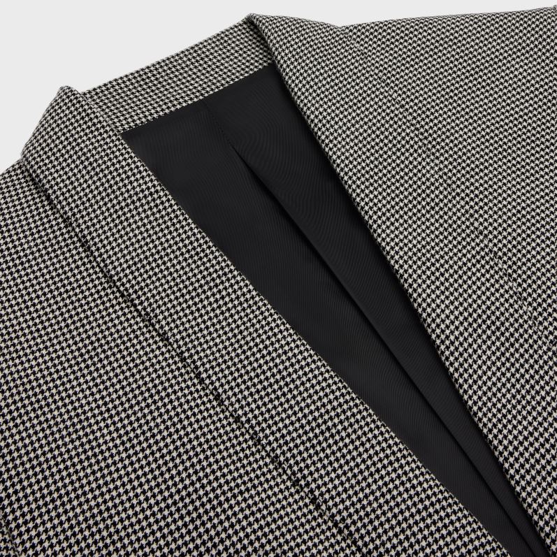 CELINE Mænd boxy jakke i cashmere uld F44FV1886 beklædning craie/noir