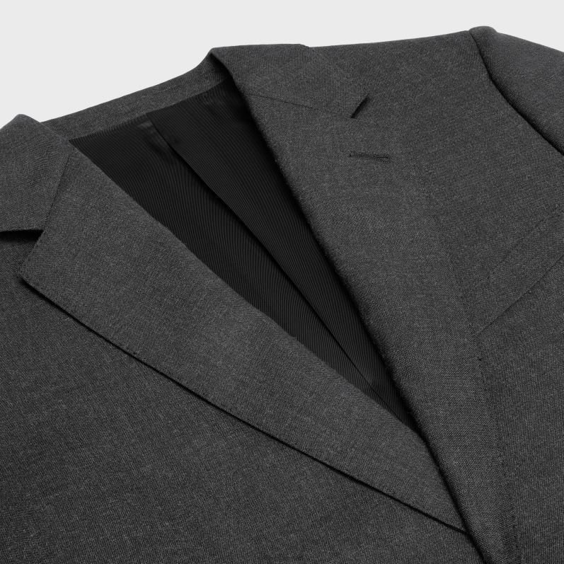 CELINE Mænd klassisk jakke i let uld F44FV1871 beklædning antracit