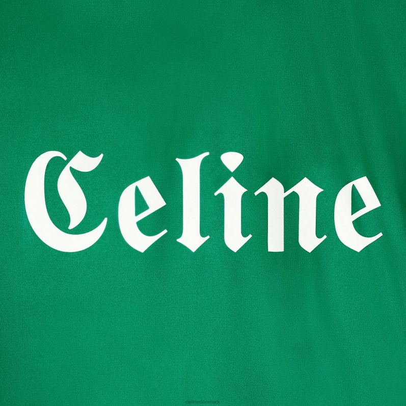 CELINE Mænd lang trænerjakke i letvægts nylon F44FV1851 beklædning grøn