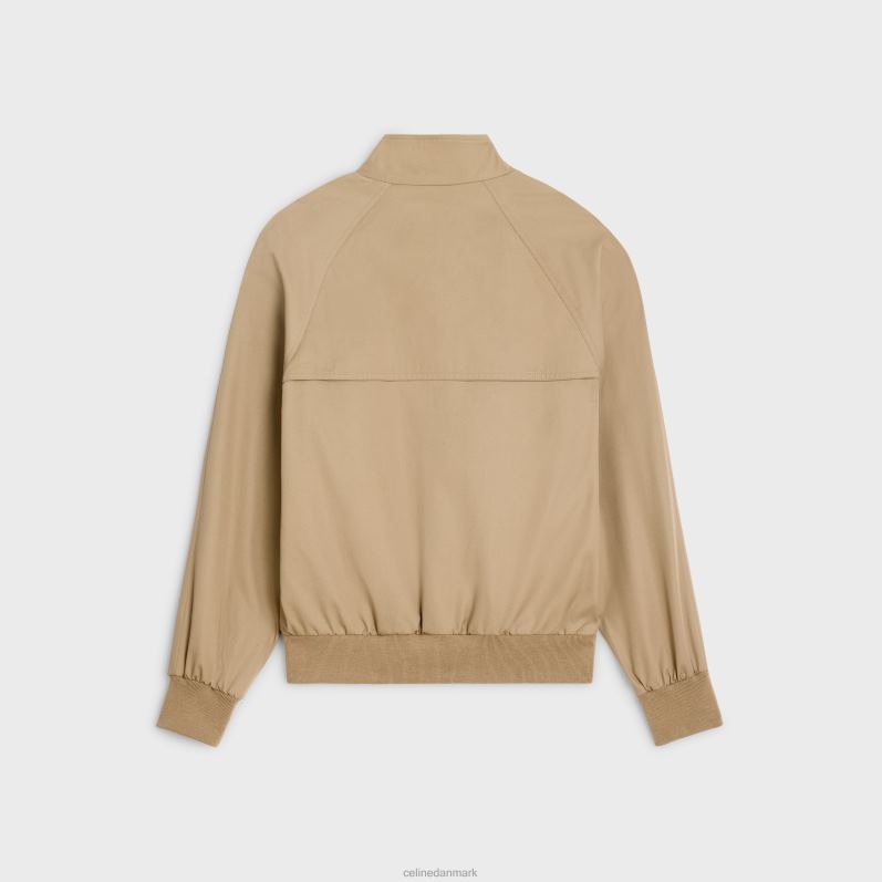 CELINE Mænd triomphe blouson jakke i teknisk bomuld F44FV1842 beklædning beige