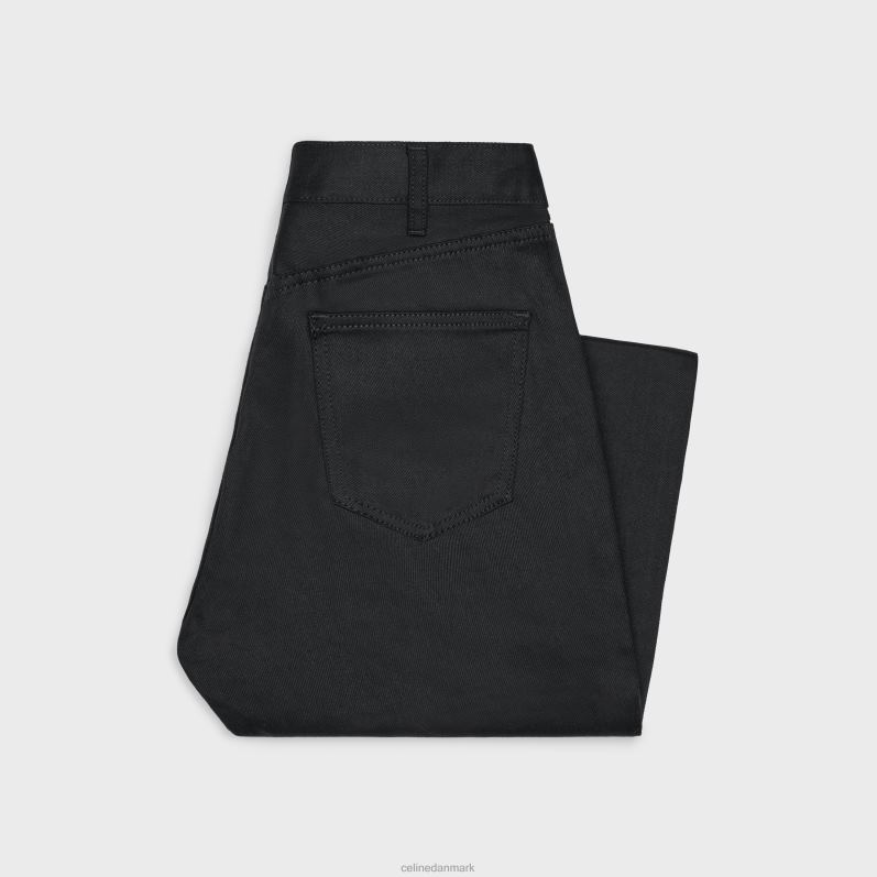 CELINE Mænd lou jeans i vask denim F44FV1997 beklædning ren sort