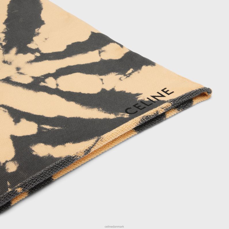 CELINE Mænd shorts i tie-dye bomuldsfleece F44FV2026 beklædning grå/beige/sort