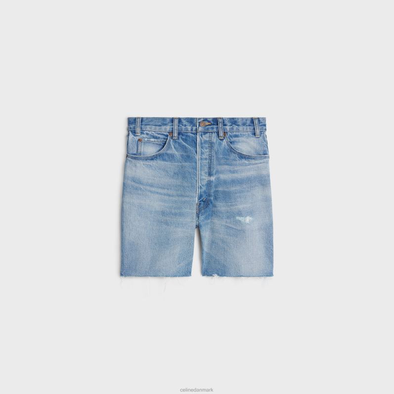 CELINE Mænd wesley shorts i denim F44FV2008 beklædning zuma vask