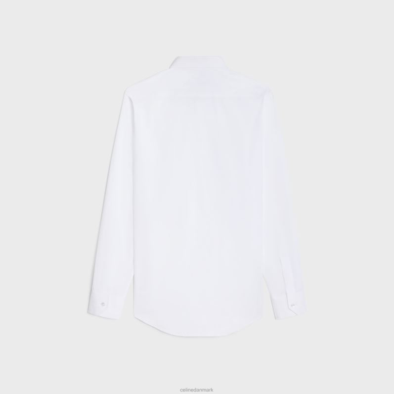 CELINE Mænd løs skjorte i bomuldspoplin F44FV1799 beklædning hvid