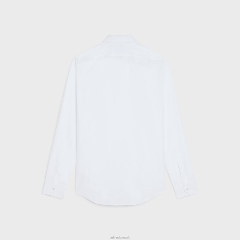 CELINE Mænd løs skjorte i bomuldspoplin F44FV1916 beklædning hvid