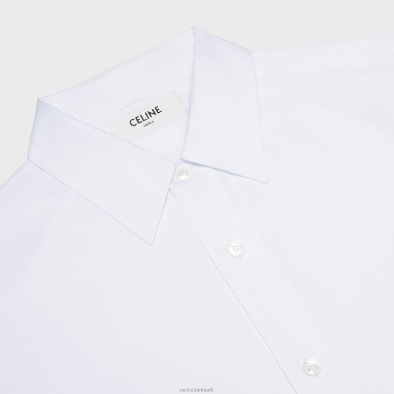 CELINE Mænd løs skjorte i bomuldspoplin F44FV1916 beklædning hvid