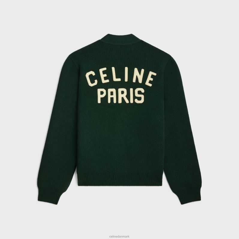 CELINE Mænd paris cardigan i uld F44FV1793 beklædning Skov