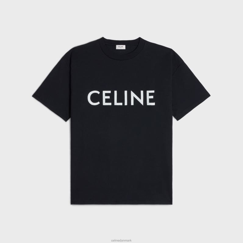 CELINE Mænd løs t-shirt i bomuldsjersey F44FV1932 beklædning sort hvid