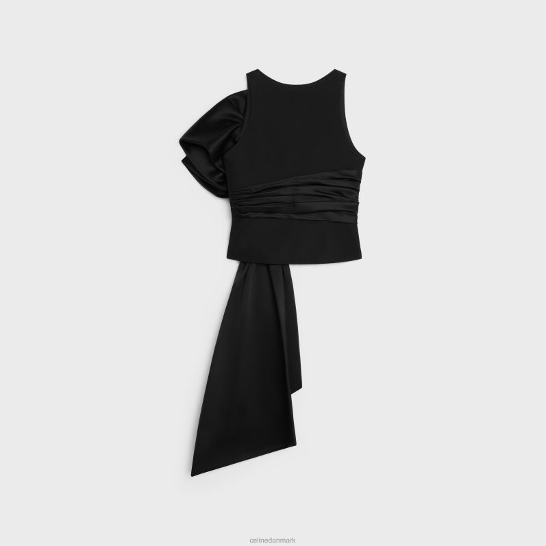 CELINE Mænd top med maxi knude i tekstureret uld F44FV1800 beklædning sort