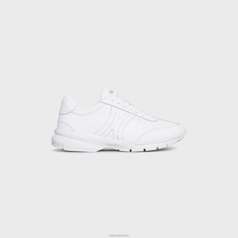 CELINE Mænd runner cr-01 lav sneaker i kalveskind F44FV2030 fodtøj optik hvid