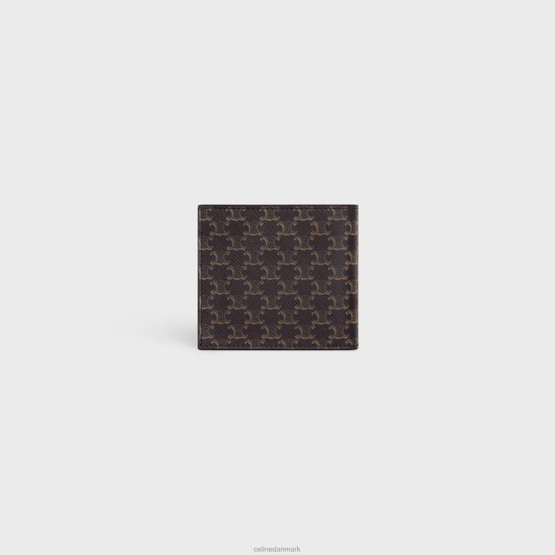 CELINE Mænd bi-fold pung i triomphe canvas F44FV2134 tilbehør sort