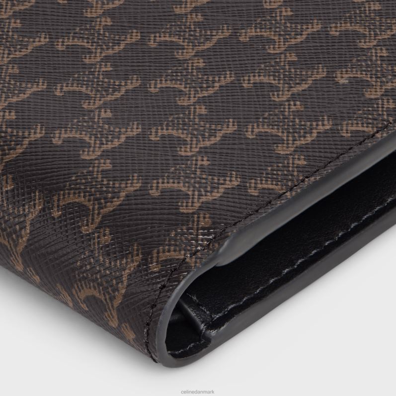 CELINE Mænd bi-fold pung i triomphe canvas F44FV2134 tilbehør sort