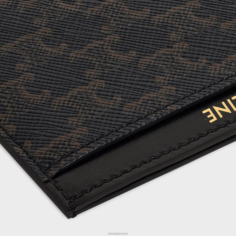 CELINE Mænd kortholder i triomphe canvas & kalveskind F44FV2131 tilbehør sort