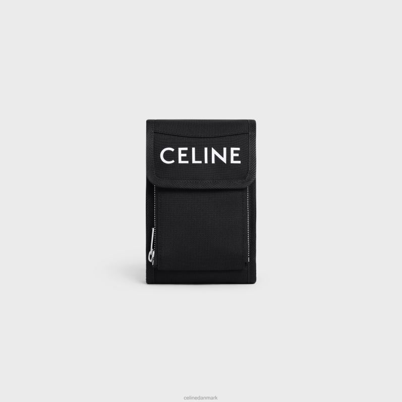 CELINE Mænd trekking telefontaske i nylon med print F44FV2170 tilbehør sort