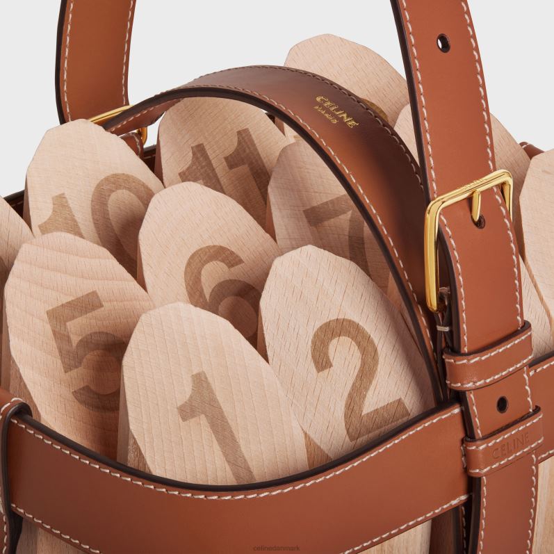 CELINE Mænd finish køle i triomphe canvas & kalveskind F44FV1686 tilbehør tan