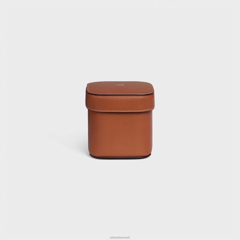 CELINE Mænd lille æske i skinnende kalveskind F44FV1534 tilbehør tan