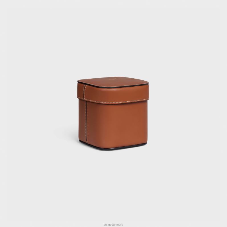 CELINE Mænd lille æske i skinnende kalveskind F44FV1534 tilbehør tan