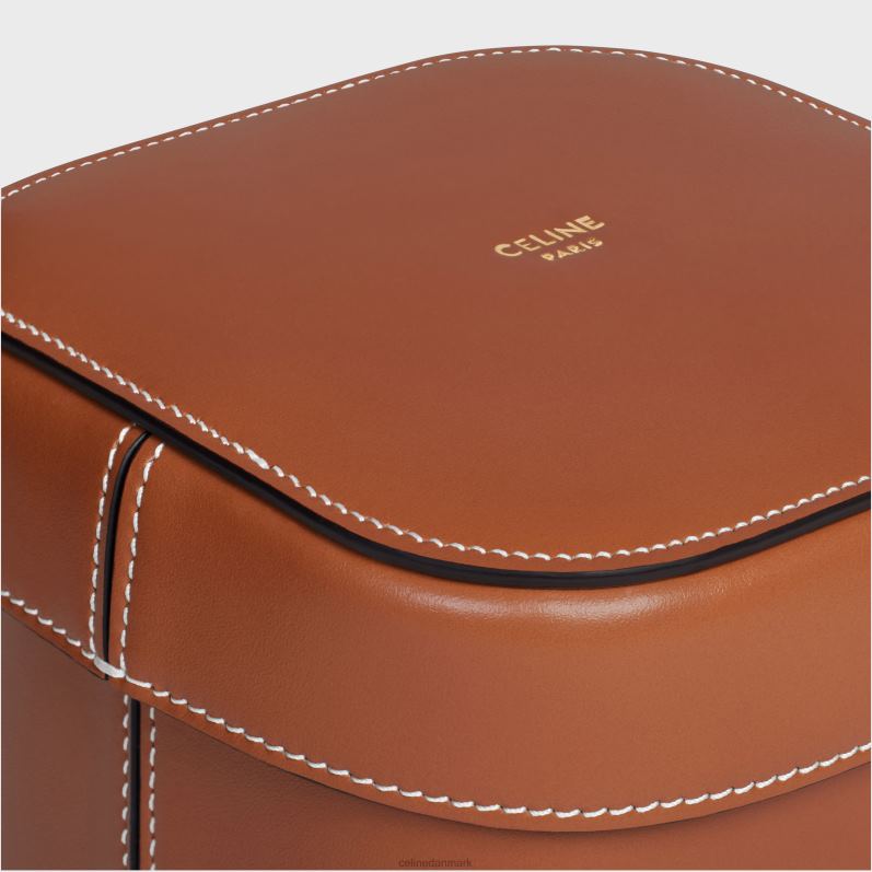 CELINE Mænd lille æske i skinnende kalveskind F44FV1534 tilbehør tan