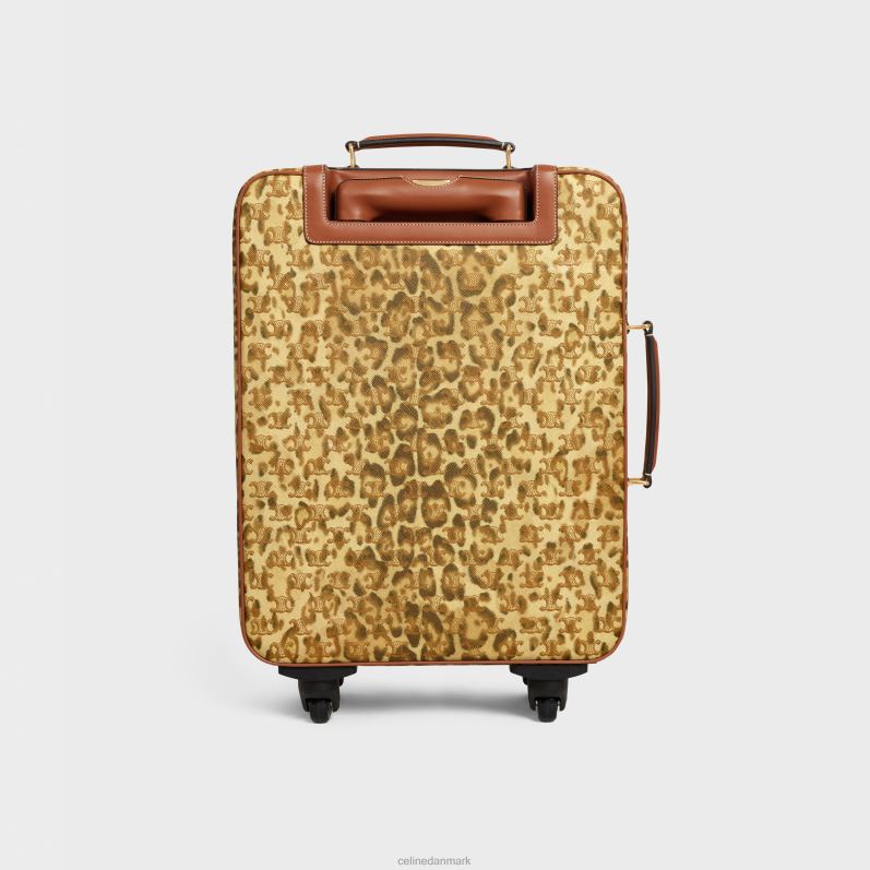 CELINE Mænd lille vogn i triomflærred med print & kalveskind F44FV1625 tilbehør leopard