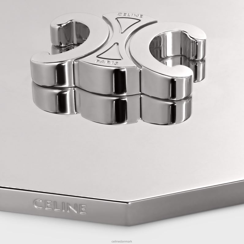 CELINE Mænd lys triomf låg i stål F44FV1509 tilbehør sølv