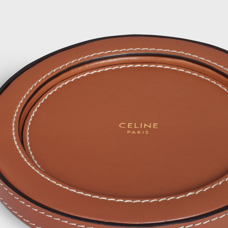 CELINE Mænd lysestage i glat kalveskind F44FV1521 tilbehør tan