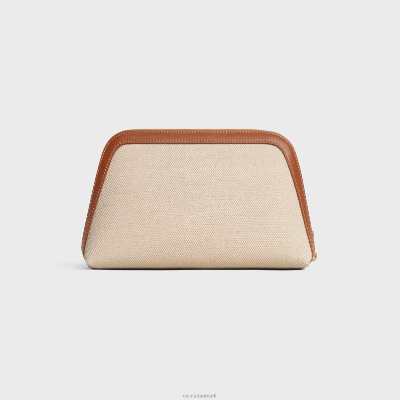 CELINE Mænd medium kosmetikpung i tekstil & kalveskind F44FV1578 tilbehør naturlig/brun