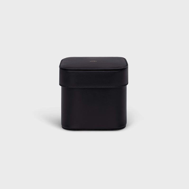 CELINE Mænd medium æske i skinnende kalveskind F44FV1529 tilbehør sort