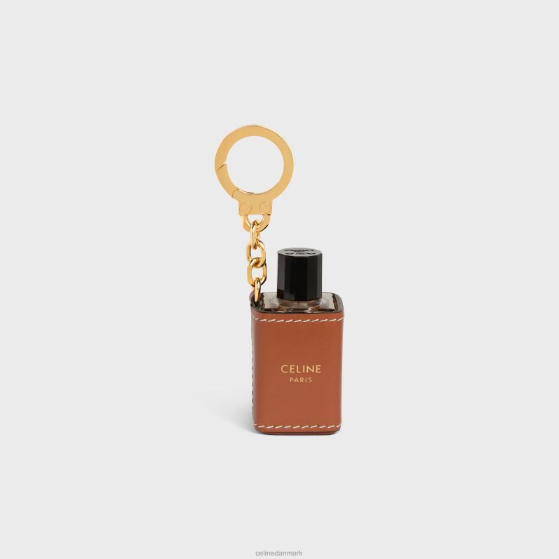 CELINE Mænd miniature parfumeholder charm i kalveskind F44FV1475 tilbehør tan