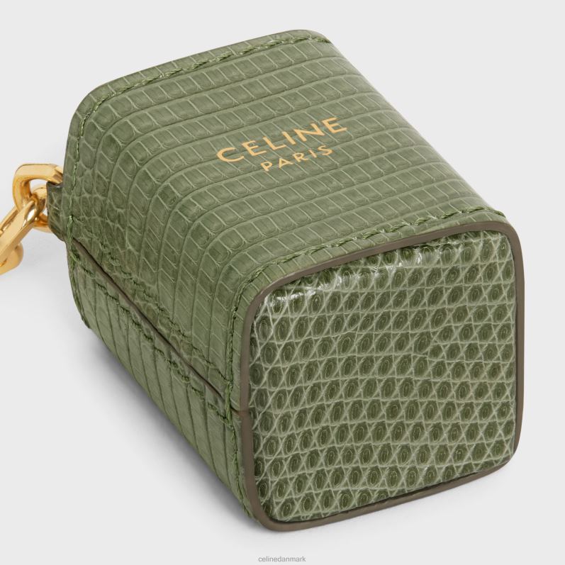 CELINE Mænd miniature parfumeholder charme i firben F44FV1474 tilbehør lys kaki