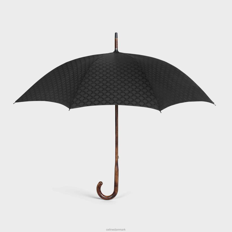 CELINE Mænd paraply i triomphe jacquard tekstil F44FV1543 tilbehør sort