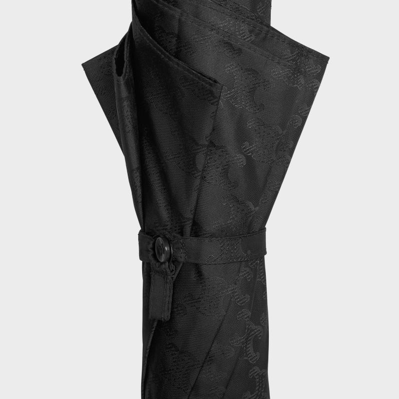 CELINE Mænd paraply i triomphe jacquard tekstil F44FV1543 tilbehør sort