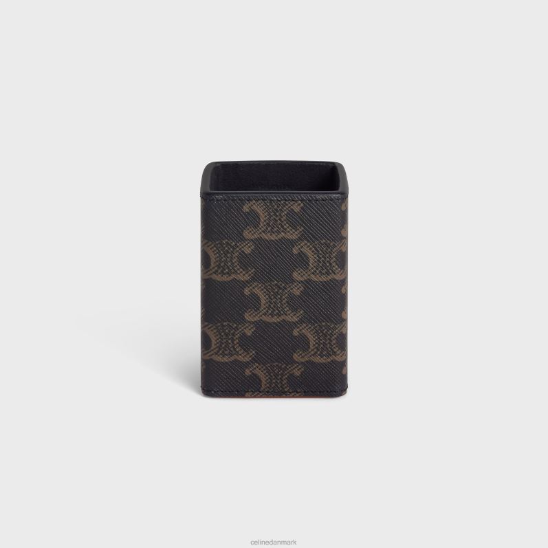 CELINE Mænd parfumeholder 100ml i triomphe canvas & kalveskind F44FV1462 tilbehør tan