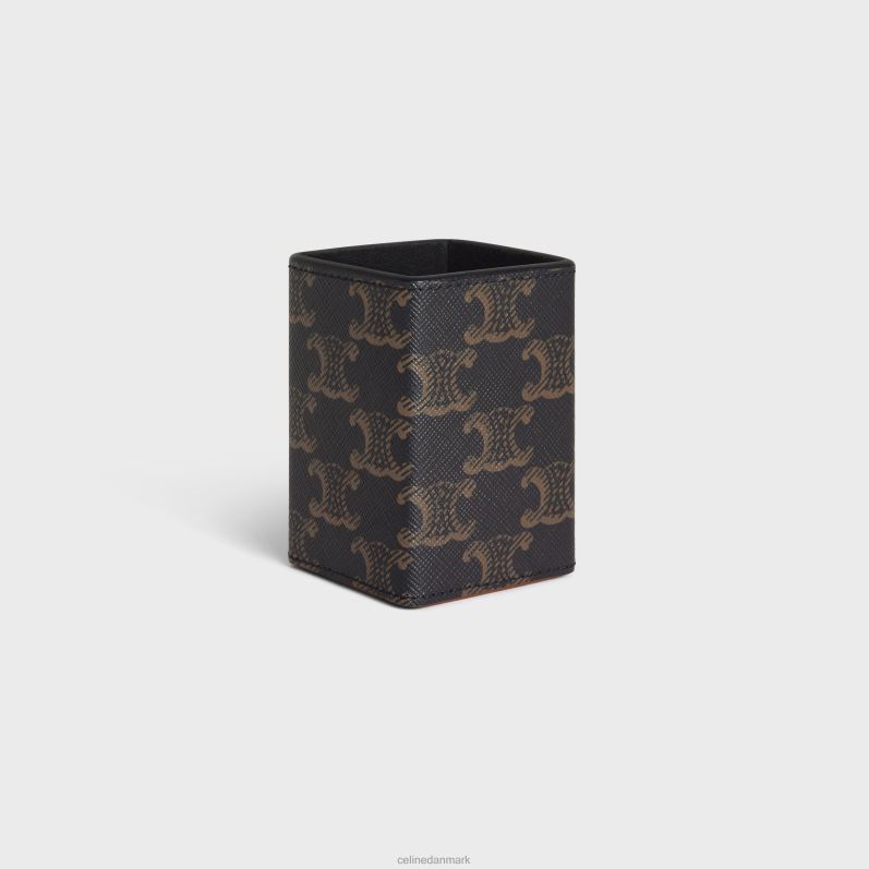 CELINE Mænd parfumeholder 100ml i triomphe canvas & kalveskind F44FV1462 tilbehør tan