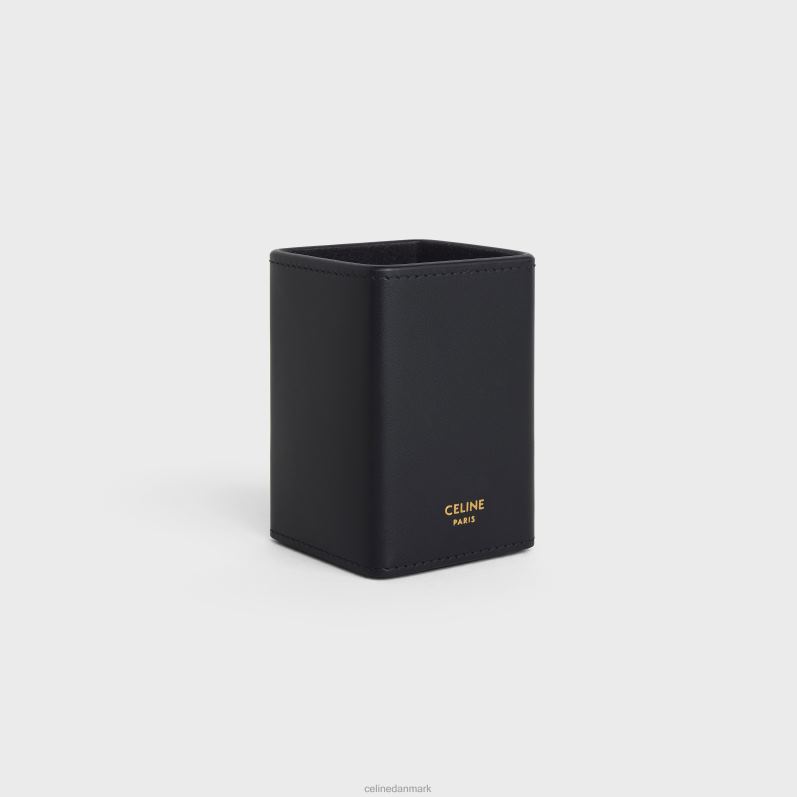 CELINE Mænd parfumeholder 3,4 fl.oz i skinnende kalveskind F44FV1460 tilbehør sort