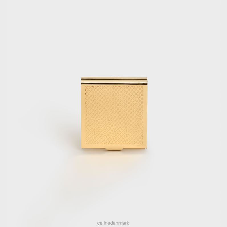 CELINE Mænd python indgraveret tændstikæske i messing F44FV1550 tilbehør guld