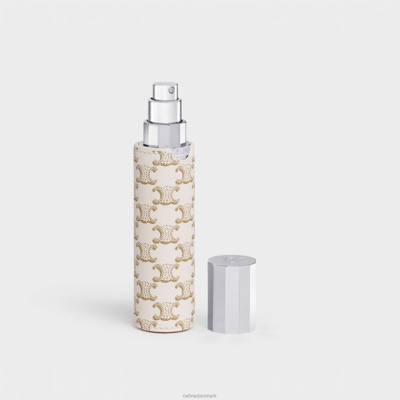 CELINE Mænd rejsesprayetui i triomphe canvas & kalveskind F44FV1455 tilbehør hvid