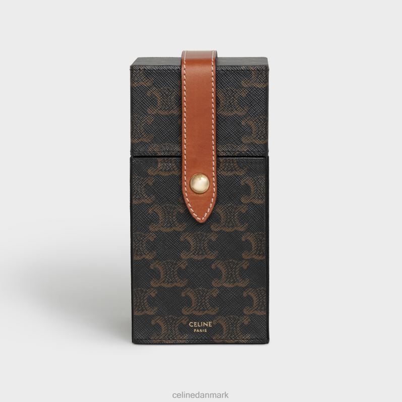 CELINE Mænd æske 1 parfume 6,8 fl.oz i triomphe canvas & naturligt kalveskind F44FV1467 tilbehør tan