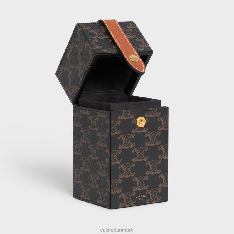 CELINE Mænd æske 1 parfume 6,8 fl.oz i triomphe canvas & naturligt kalveskind F44FV1467 tilbehør tan