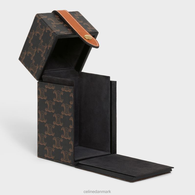 CELINE Mænd æske 1 parfume 6,8 fl.oz i triomphe canvas & naturligt kalveskind F44FV1467 tilbehør tan