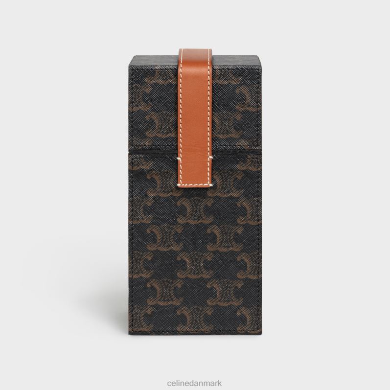 CELINE Mænd æske 1 parfume 6,8 fl.oz i triomphe canvas & naturligt kalveskind F44FV1467 tilbehør tan