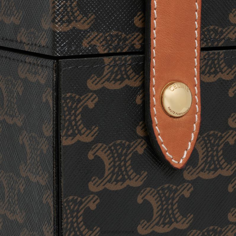 CELINE Mænd æske 1 parfume 6,8 fl.oz i triomphe canvas & naturligt kalveskind F44FV1467 tilbehør tan