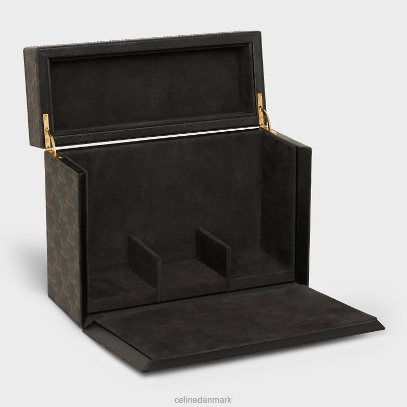 CELINE Mænd æske 3 parfumer 6,8 fl.oz i triomphe canvas & naturligt kalveskind F44FV1470 tilbehør tan