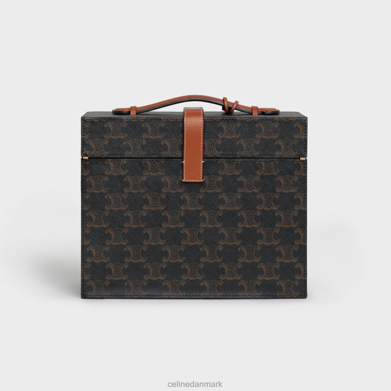 CELINE Mænd æske 3 parfumer 6,8 fl.oz i triomphe canvas & naturligt kalveskind F44FV1470 tilbehør tan