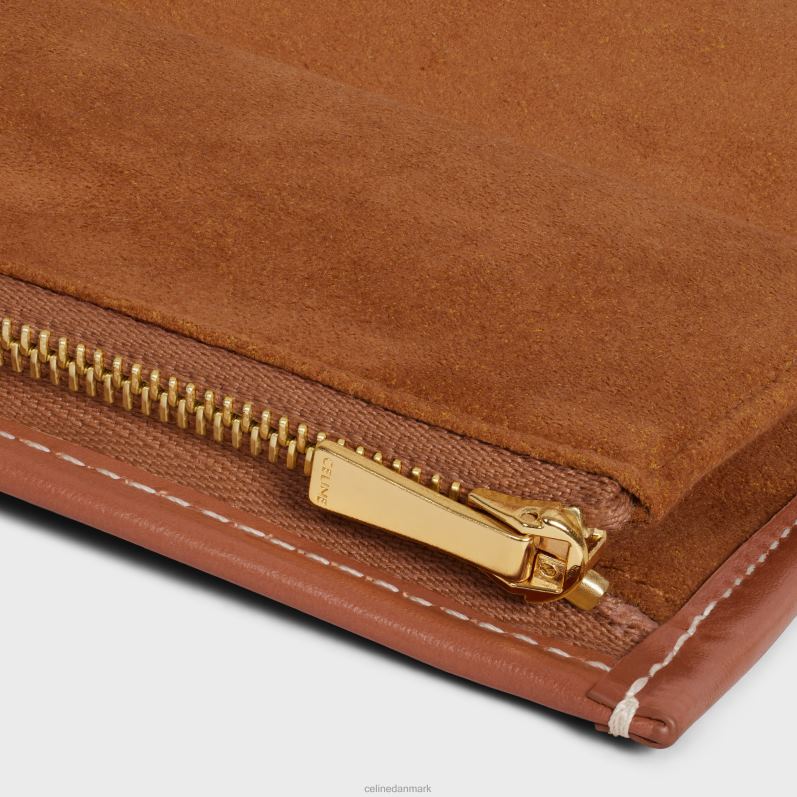 CELINE Mænd smykkepung i triomflærred med print & kalveskind F44FV1596 tilbehør leopard