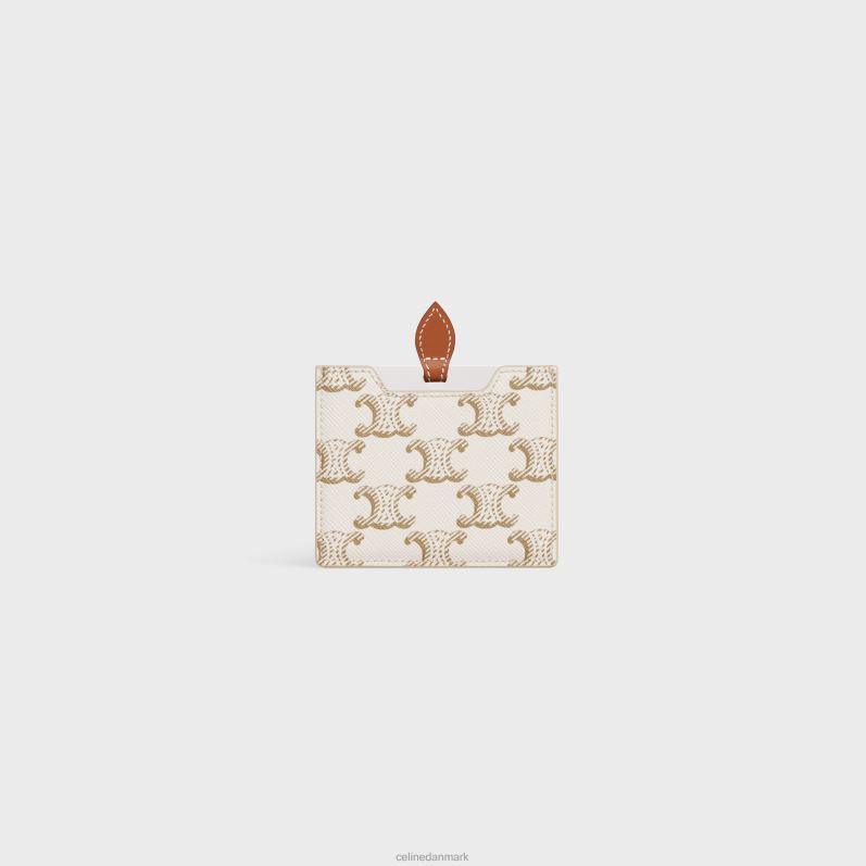 CELINE Mænd spejl med etui i triomphe canvas & kalveskind F44FV1622 tilbehør hvid