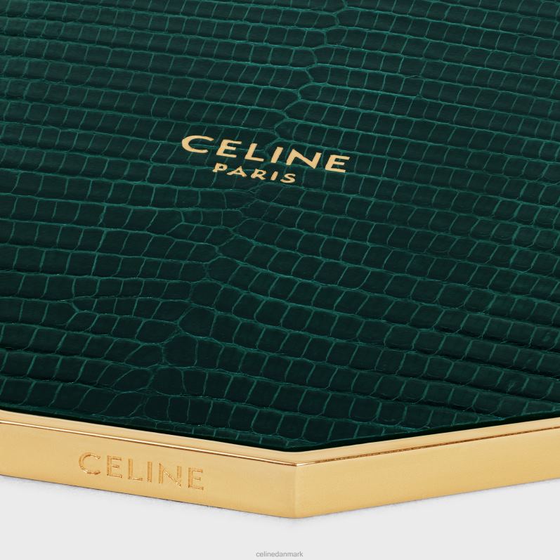 CELINE Mænd stearinlys låg i stål & øgle F44FV1552 tilbehør amazone