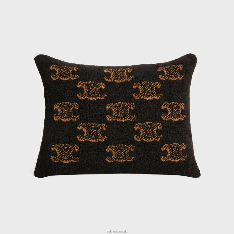 CELINE Mænd strandpude i monogram frottébomuld F44FV1690 tilbehør brun/kamel