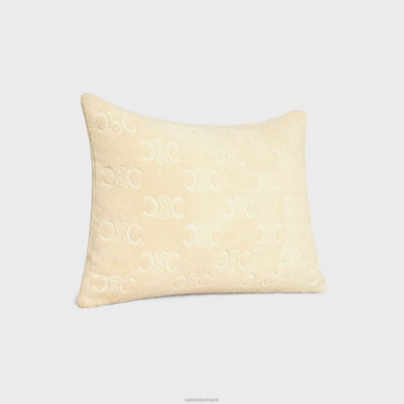 CELINE Mænd strandpude i monogram frottébomuld F44FV1692 tilbehør ecru